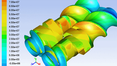 Coperion Simulation Pressure Build Up