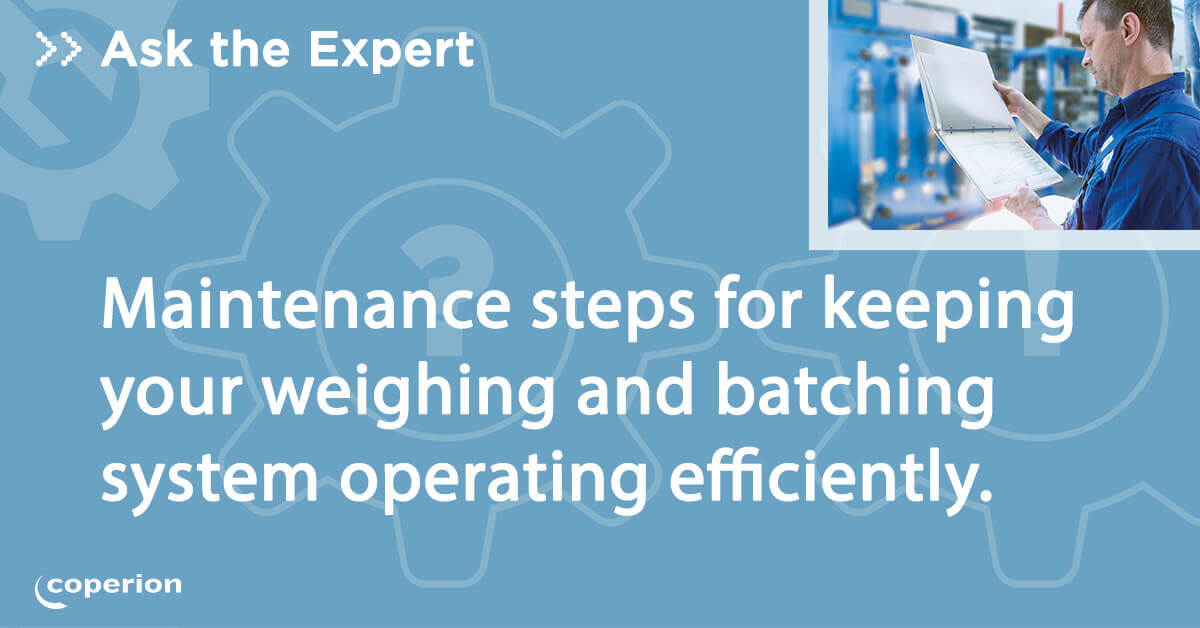 operating efficiency weighing system