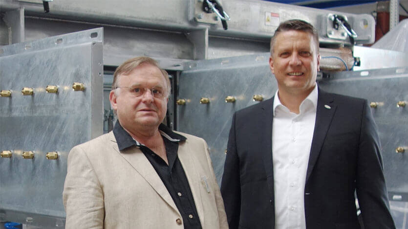 Werner Herbold, CEO, Herbold Meckesheim GmbH (left) and Markus Parzer, President, Polymer Division, Coperion